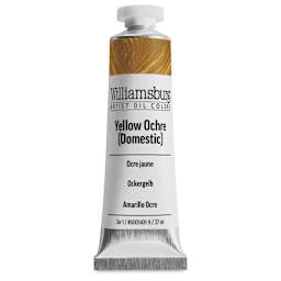 Williamsburg Handmade Oil Paint - Yellow Ochre Domestic, 37 ml tube