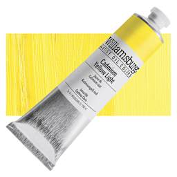 Williamsburg Handmade Oil Paint - Cadmium Yellow Light, 150 ml tube and swatch