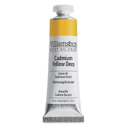 Williamsburg Handmade Oil Paint - Cadmium Yellow Deep, 37 ml tube