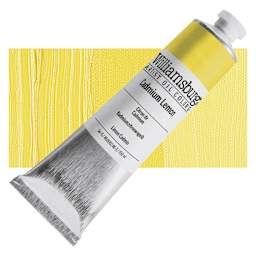 Williamsburg Handmade Oil Paint - Cadmium Lemon, 150 ml tube and swatch