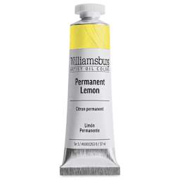 Williamsburg Handmade Oil Paint - Permanent Lemon, 37 ml tube
