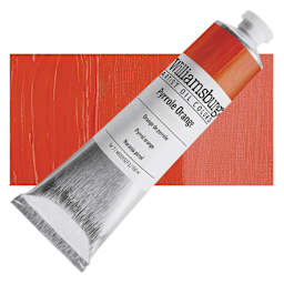 Williamsburg Oil - Pyrrole Orange, 150 ml tube and swatch