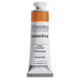 Williamsburg Handmade Oil Paint - Cadmium Orange, 37 ml tube