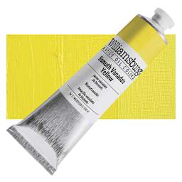 Williamsburg Handmade Oil Paint - Bismuth Vanadate Yellow, 150 ml tube and swatch