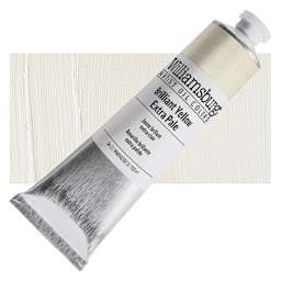 Williamsburg Handmade Oil Paint - Brilliant Yellow Extra Pale, 150 ml tube and swatch