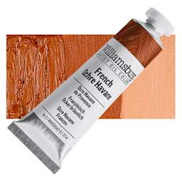 Williamsburg Handmade Oil Paint - French Ochre Havane, 37 ml tube and swatch