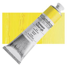 Williamsburg Handmade Oil Paint - Permanent Yellow Light, 150 ml tube and swatch