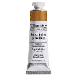 Williamsburg Handmade Oil Paint - French Yellow Ochre Deep, 37 ml tube