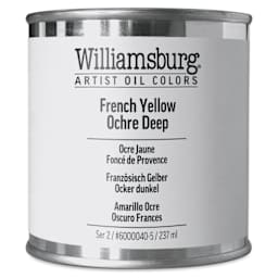 Williamsburg Handmade Oil Paint - French Yellow Ochre Deep, 8 oz can