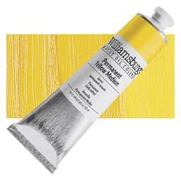 Williamsburg Handmade Oil Paint - Permanent Yellow Medium, 150 ml tube and swatch