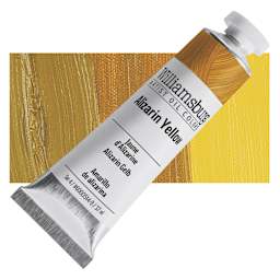 Williamsburg Handmade Oil Paint - Alizarin Yellow, 37 ml tube and swatch