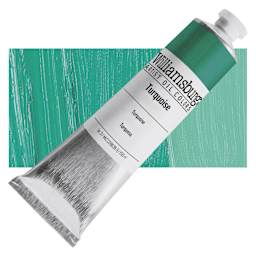 Williamsburg Handmade Oil Paint - Turquoise, 150 ml tube and swatch