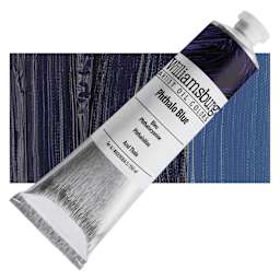 Williamsburg Handmade Oil Paint - Phthalo Blue, 150 ml tube and swatch
