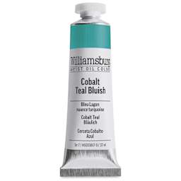 Williamsburg Handmade Oil Paint - Cobalt Teal Bluish, 37 ml tube