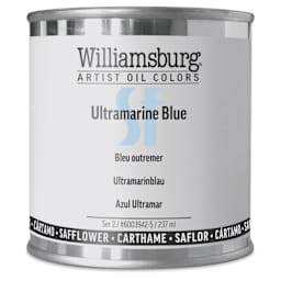Williamsburg Handmade Safflower Oil Color - Ultramarine Blue, 8 oz can