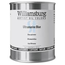Williamsburg Handmade Safflower Oil Color - Ultramarine Blue, 16 oz can