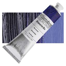 Williamsburg Handmade Oil Paint - Ultramarine Blue, 150 ml tube and swatch