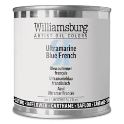 Williamsburg Handmade Safflower Oil Color - Ultramarine Blue French, 8 oz can