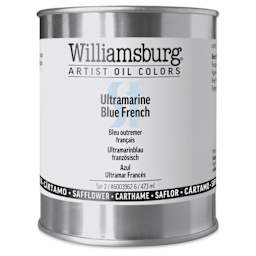 Williamsburg Handmade Safflower Oil Color - Ultramarine Blue French, 16 oz can