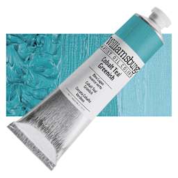 Williamsburg Handmade Oil Paint - Cobalt Teal Greenish, 150 ml tube and swatch