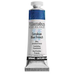 Williamsburg Handmade Safflower Oil Color - Cerulean Blue French, 37 ml tube