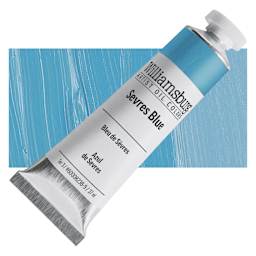 Williamsburg Handmade Oil Paint - Severs Blue, 37 ml tube and swatch