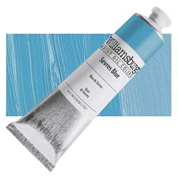Williamsburg Handmade Oil Paint - Sevres Blue, 150 ml tube and swatch