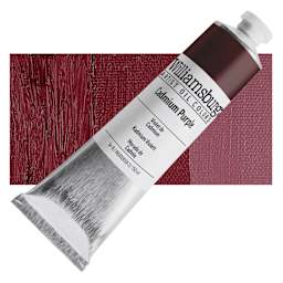 Williamsburg Handmade Oil Paint - Cadmium Purple, 150 ml tube and swatch