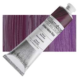 Williamsburg Handmade Oil Paint - Quinacridone Violet, 150 ml tube and swatch