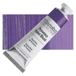 Williamsburg Handmade Oil Paint - Provence Violet Bluish, 37 ml tube and swatch