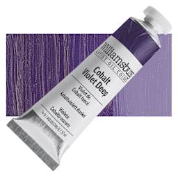 Williamsburg Handmade Oil Paint - Cobalt Violet Deep, 37 ml tube and swatch