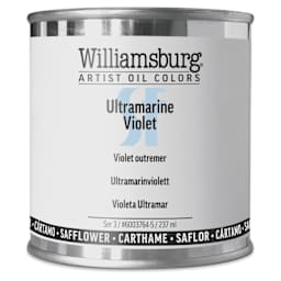 Williamsburg Handmade Safflower Oil Color - Ultramarine Violet, 8 oz can
