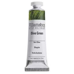 Williamsburg Handmade Oil Paint - Olive Green, 37 ml tube