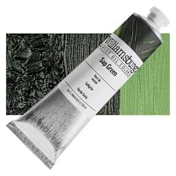 Williamsburg Handmade Oil Paint - Sap Green, 150 ml tube and swatch