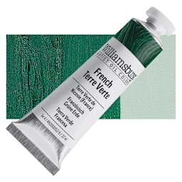 Williamsburg Handmade Oil Paint - French Terre Verte, 37 ml tube and swatch