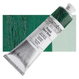 Williamsburg Handmade Oil Paint - French Terre Verte, 150 ml tube and swatch