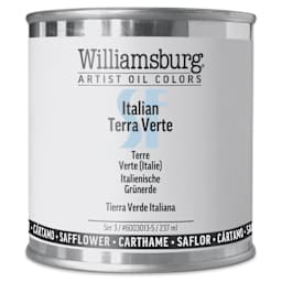 Williamsburg Handmade Safflower Oil Color - Italian Terra Verte, 8 oz can