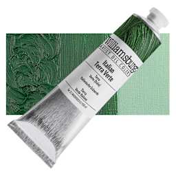 Williamsburg Handmade Oil Paint - Italian Terra Verte, 150 ml tube and swatch