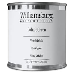 Williamsburg Handmade Oil Paint - Cobalt Green, 8 oz can