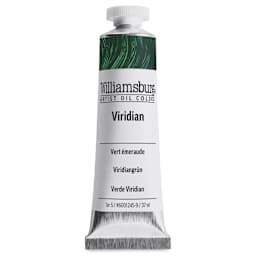 Williamsburg Handmade Oil Paints - Viridian Green, 37 ml tube