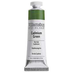 Williamsburg Handmade Oil Paint - Cadmium Green, 37 ml tube
