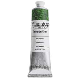 Williamsburg Handmade Oil Paint - Permanent Green, 150 ml tube
