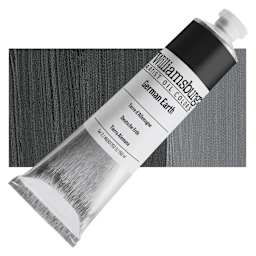 Williamsburg Handmade Oil Paint - German Earth, 150 ml tube and swatch
