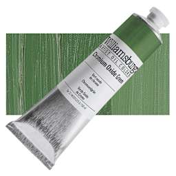 Williamsburg Handmade Oil Paint - Chromium Oxide, 150 ml tube and swatch