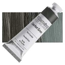 Williamsburg Handmade Oil Paint - Courbet Green, 37 ml tube and swatch