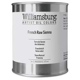 Williamsburg Handmade Oil Paint - French Raw Sienna, 16 oz can