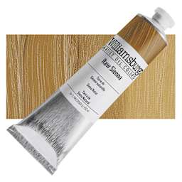 Williamsburg Handmade Oil Paint - Raw Sienna, 150 ml tube and swatch