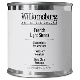 Williamsburg Handmade Oil Paint - French Light Sienna, 8 oz can