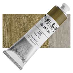 Williamsburg Handmade Oil Paint - Iridescent Bronze, 150 ml tube and swatch