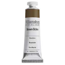 Williamsburg Handmade Oil Paint - Brown Ochre, 37 ml tube